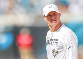 Drew Brees comienza a lanzar con balón oficial