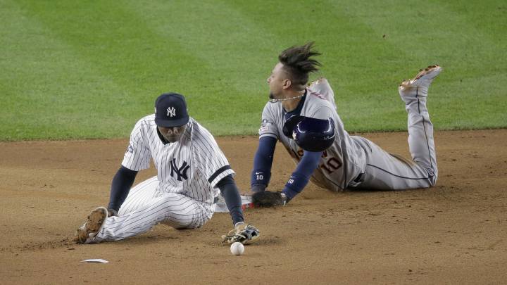 Didi Gregorius y Yuli Gurriel en la ALCS