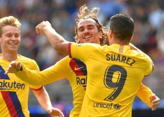 ¡Vaya gol! Griezmann abre el marcador en Ipurúa ante Eibar