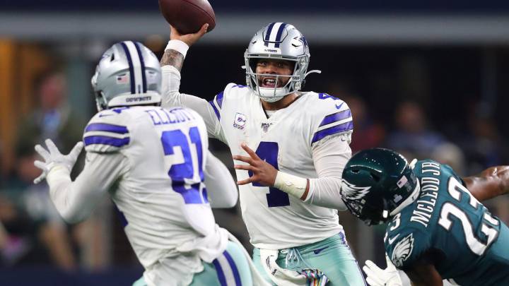 Dak Prescott y Ezekiel Elliott contra Eagles