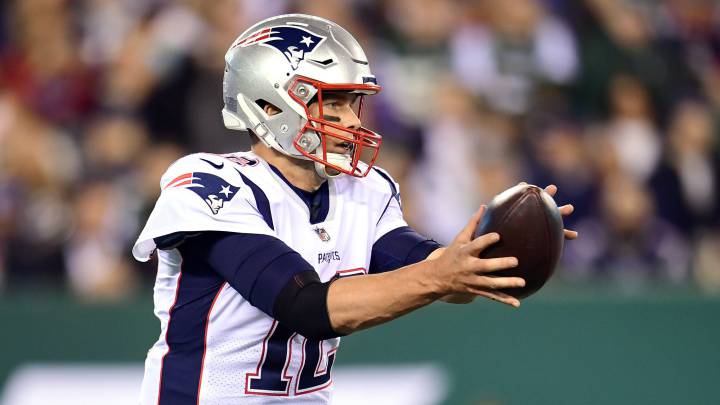 Tom Brady en partido de Patriots contra Jets
