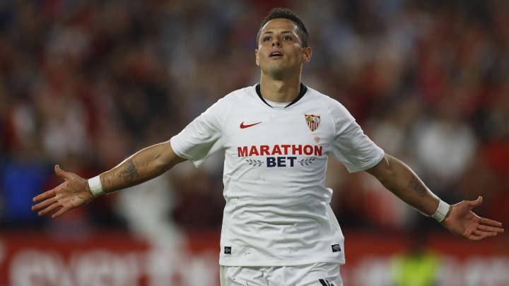 El atacante mexicano aprovechó la titularidad y marcó el gol que adelantó al Sevilla sobre Getafe en la décima fecha de LaLiga Española.