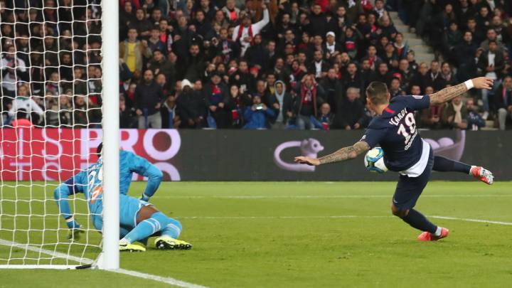 Mauro Icardi pone el primero de tijera en el 'Le Classique'