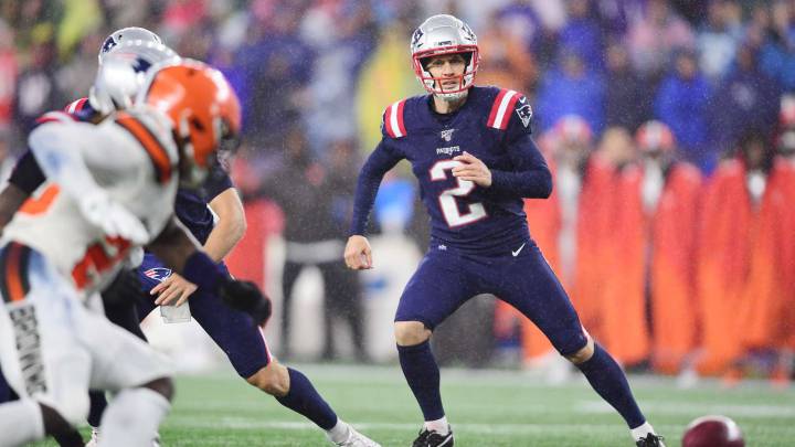 Mike Nugent con Patriots