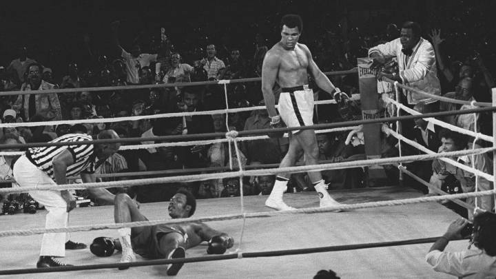 Muhammad Ali enfrentado a George Foreman