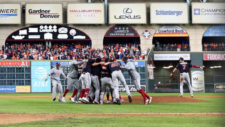Nationals celebran triunfo en Serie Mundial
