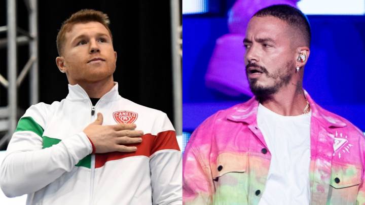J Balvin muestra su orgullo por la victoria de Canelo