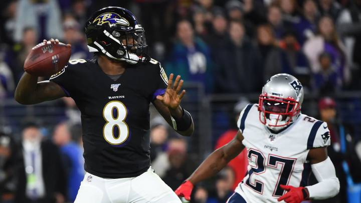 Lamar Jackson contra Patriots