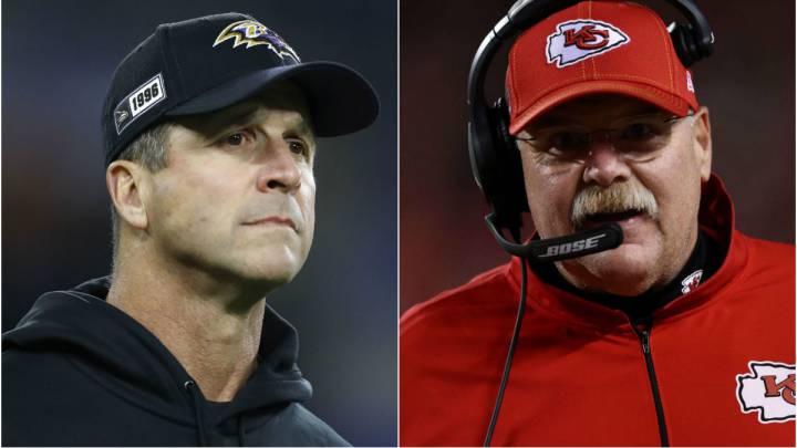 John Harbaugh y Andy Reid