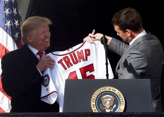 Donald Trump recibe al campeón en la Casa Blanca