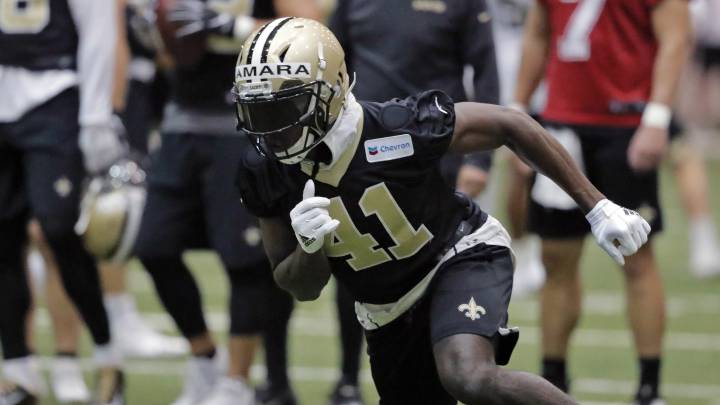 Alvin Kamara en prácticas