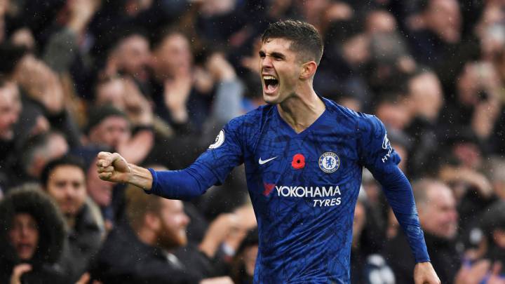 Christian Pulisic anotó el 2 - 0 en la victoria de Chelsea