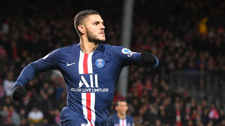 Icardi le da la victoria al PSG en su visita al Stade Brestois