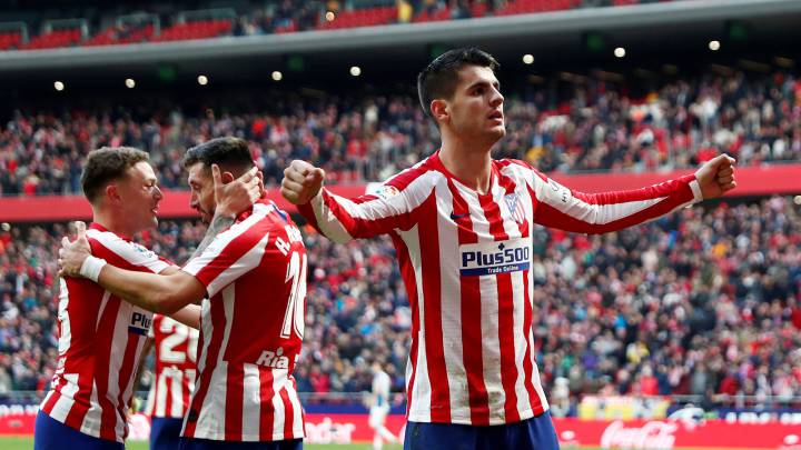 Álvaro Morata le da la victoria al Atlético Madrid sobre el Espanyol