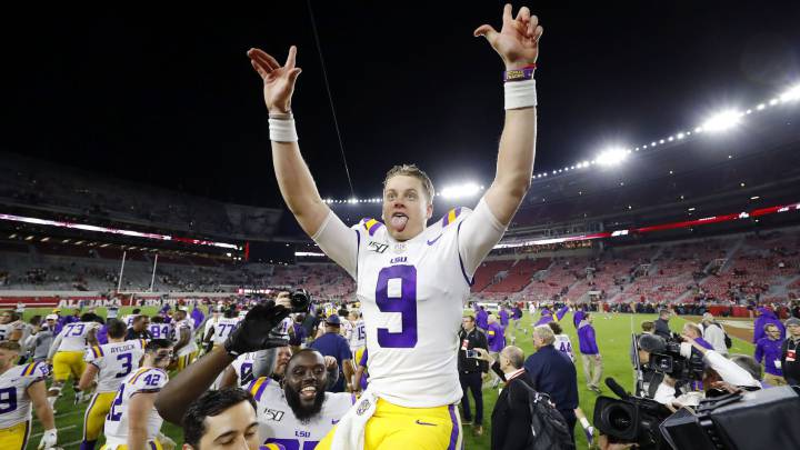 Joe Burrow celebrando
