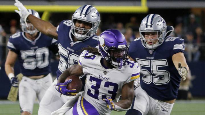Dalvin Cook con Vikings contra Cowboys