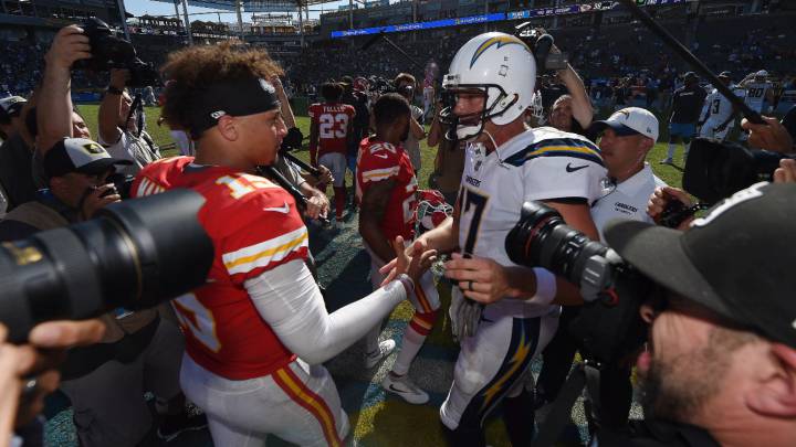 Patrick Mahomes y Philip Rivers