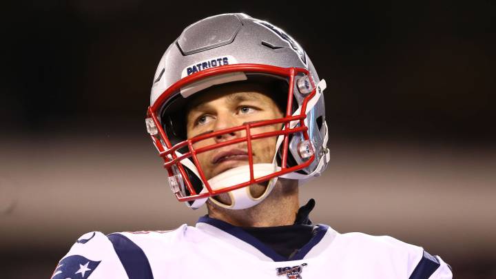Tom Brady en partido de Patriots contra Eagles