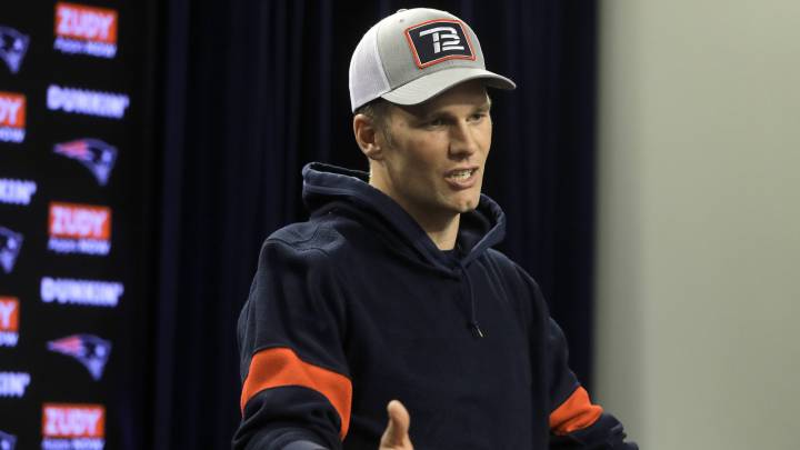 Tom Brady en conferencia de prensa