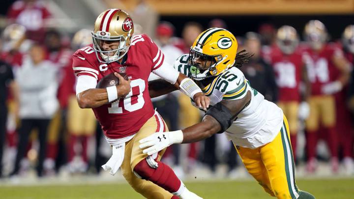 Jimmy Garoppolo contra Packers