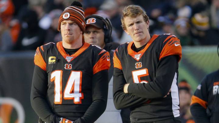 Ryan Finley y Andy Dalton