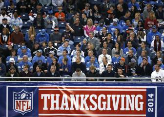 La cartelera de la NFL para el Thanksgiving Day