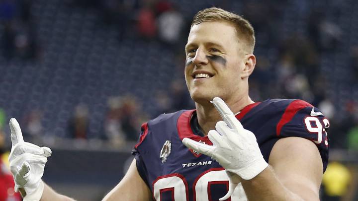 J.J. Watt en partido de Texans