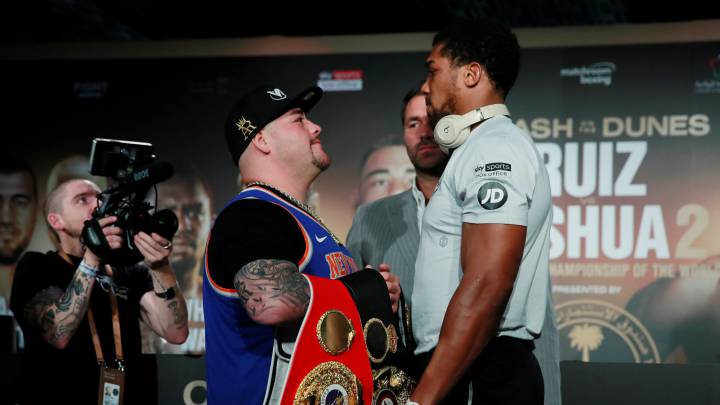 La millonaria suma que cobrarán Andy Ruiz y Anthony Joshua
