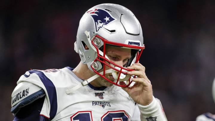 Tom Brady en partido de Patriots contra Texans