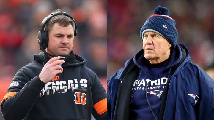 Zac Taylor y Bill Belichick