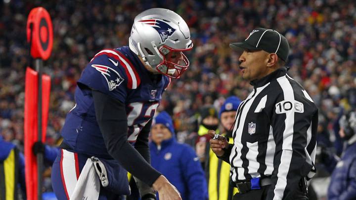 Tom Brady en partido de Patriots contra Chiefs