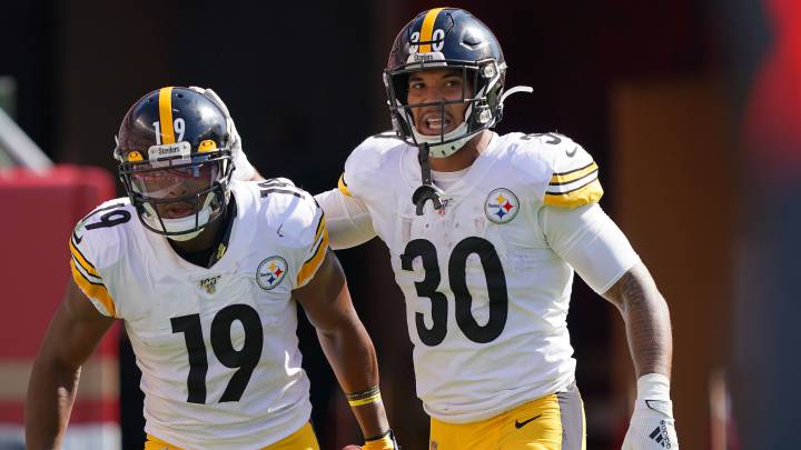 JuJu Smith-Schuster y James Conner