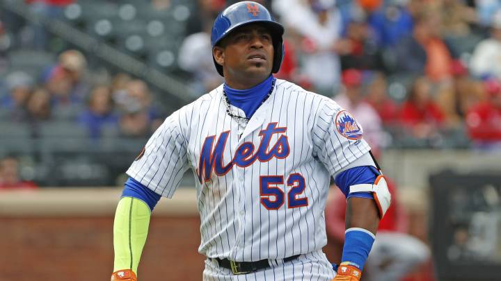Yoenis Céspedes con Mets
