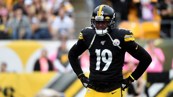 JuJu Smith-Schuster en partido de los Steelers