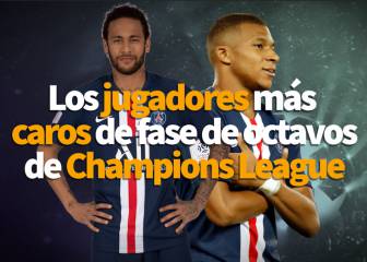 Los jugadores más caros de la fase de octavos de Champions