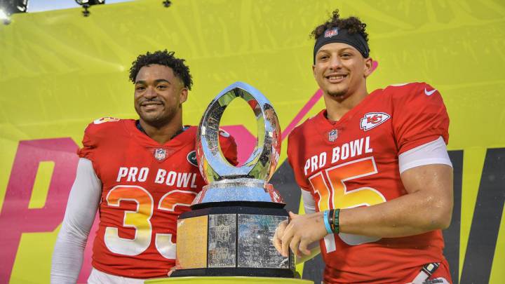 Jamal Adams y Patrick Mahomes en el Pro Bowl