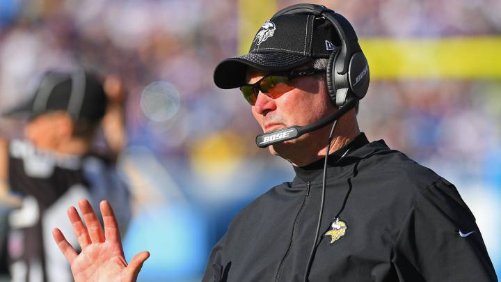Mike Zimmer con Vikings