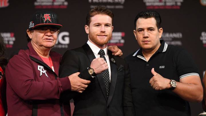 Chepo Reynoso, Canelo Álvarez y Eddy Reynoso