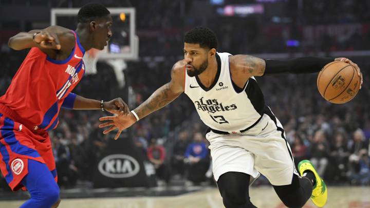 Paul George salió lesionado en triunfo de Clippers ante Detroit