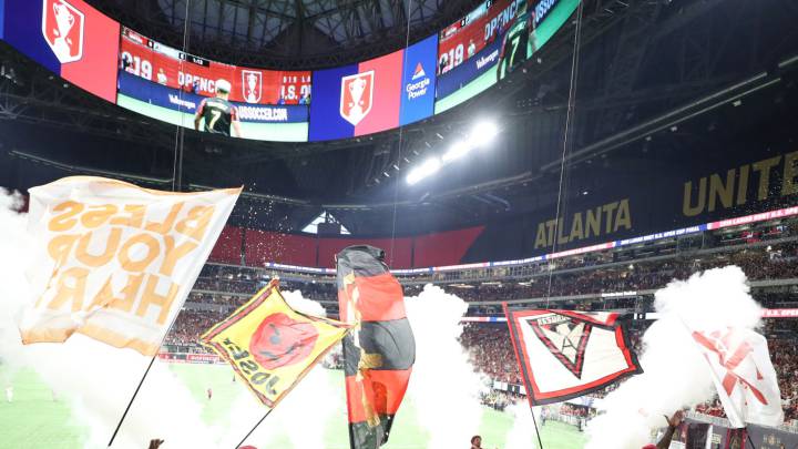 El Mercedez Benz Stadium durante un partido de Atlanta United.