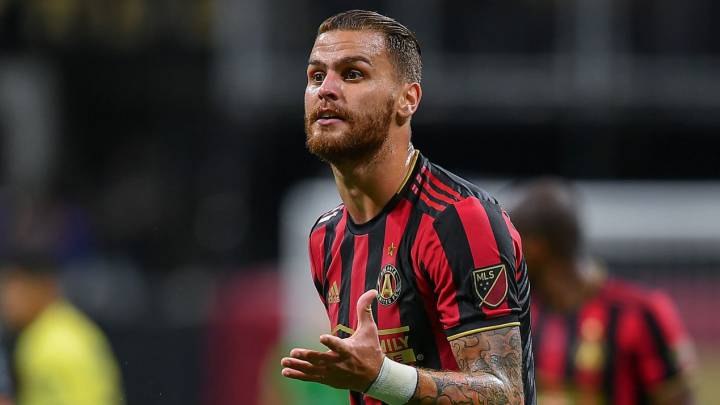 Leandro González Pírez durante un partido de Atlanta United.
