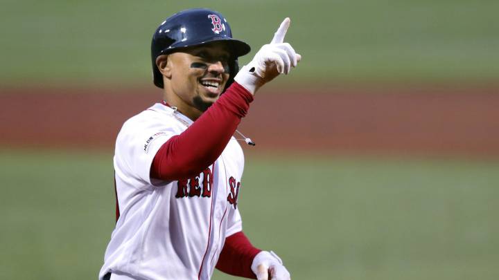Mookie Betts en partido de los Red Sox