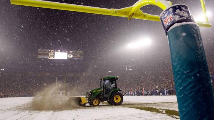 Lambeau Field con nieve