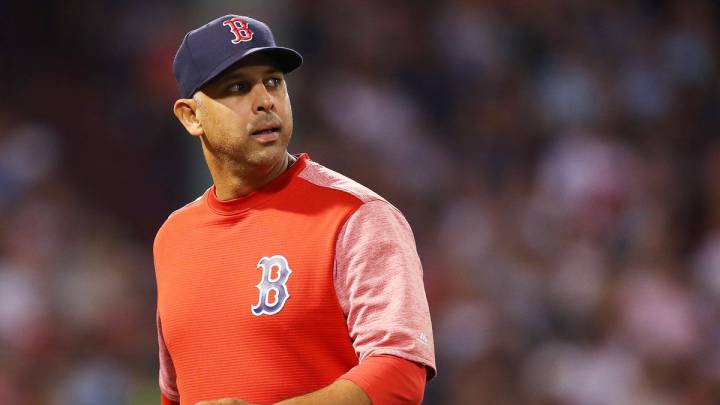 Alex Cora con Red Sox