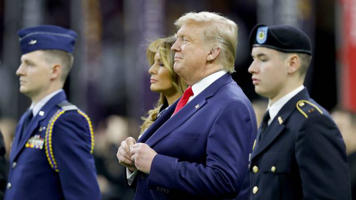 Vitorean a Donald Trump en el juego de Clemson contra LSU