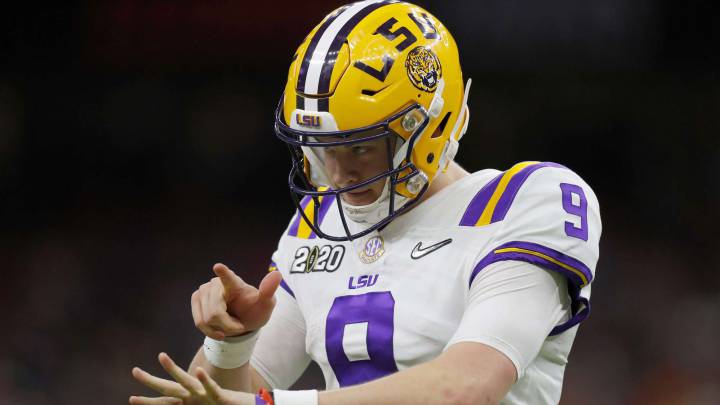 Joe Burrow con LSU
