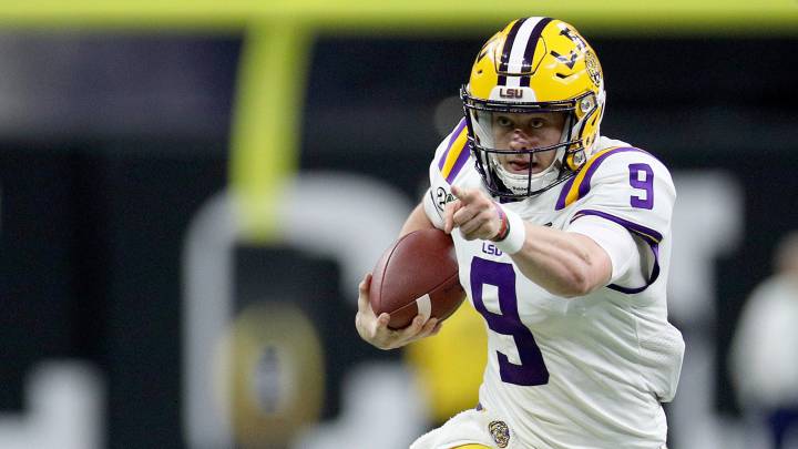 Joe Burrow con LSU