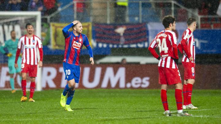 Eibar sorprende al Atlético de Madrid y corta su racha en Ipurúa