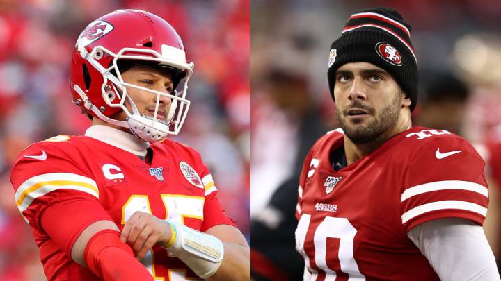 Patrick Mahomes y Jimmy Garoppolo