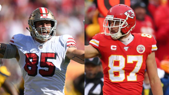 George Kittle y Travis Kelce